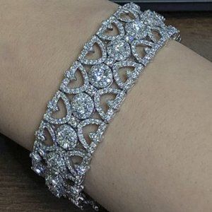 13.55 Carat Natural Diamond Fancy Bracelet